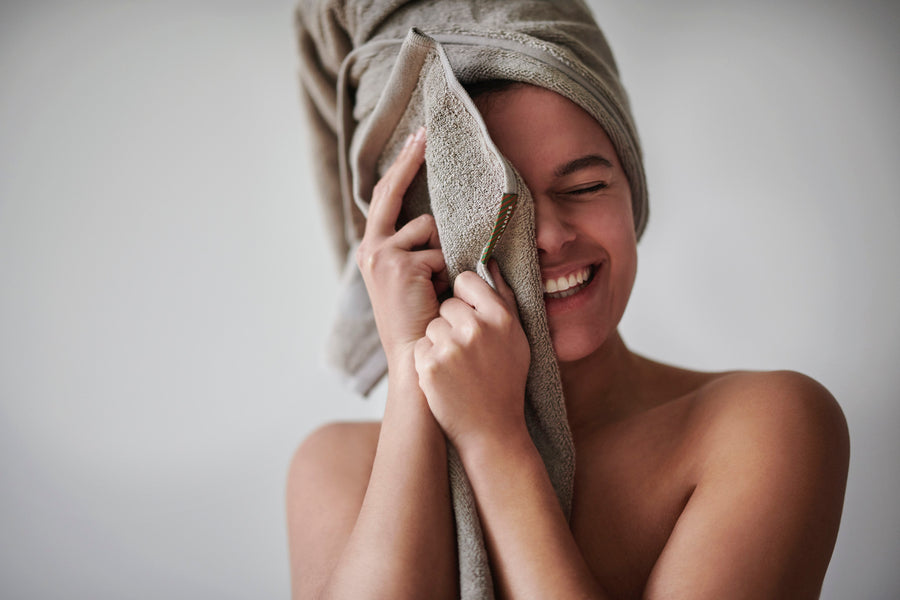 Bentota beige guest towel (set of four) - Four Leaves
