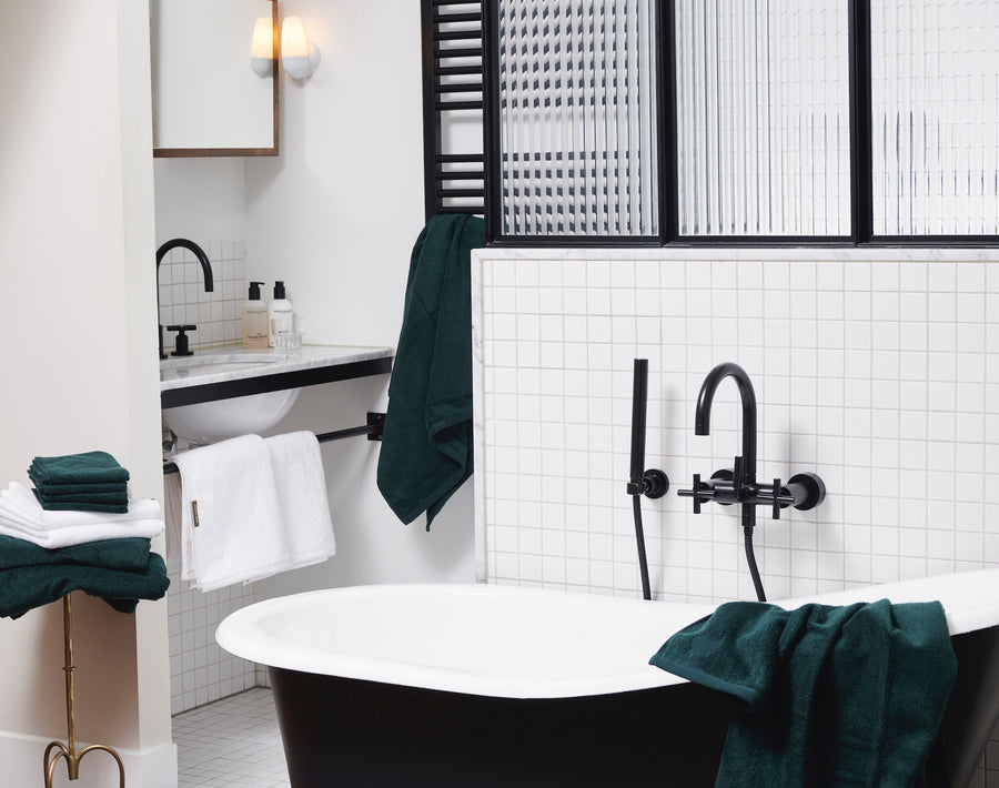Nayakakanda white guest towel (set of four) - Four Leaves
