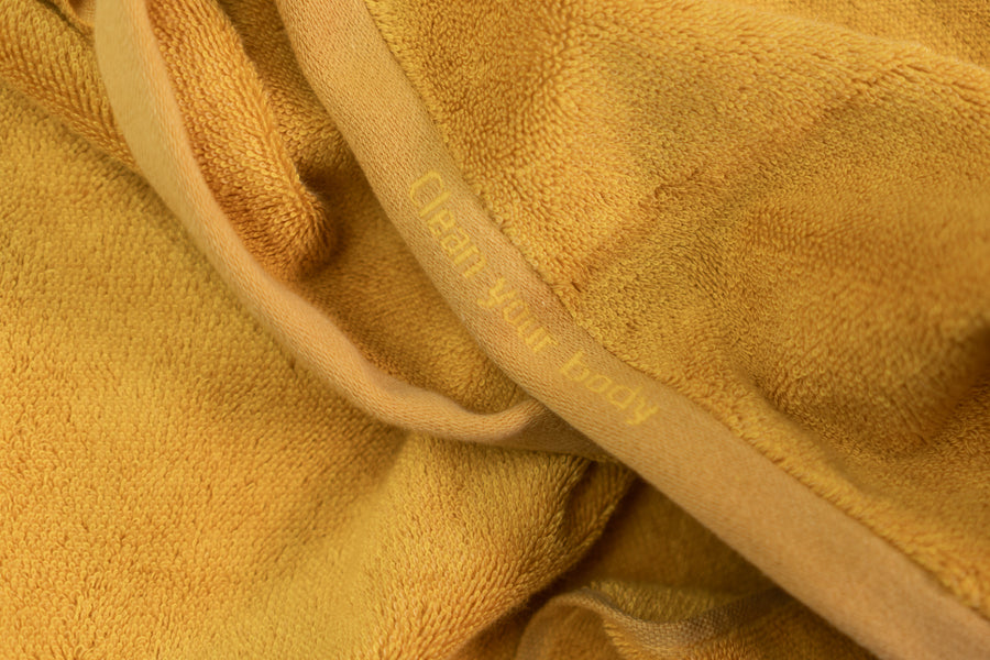 Ahangama yellow guest towel (set of four) - Four Leaves