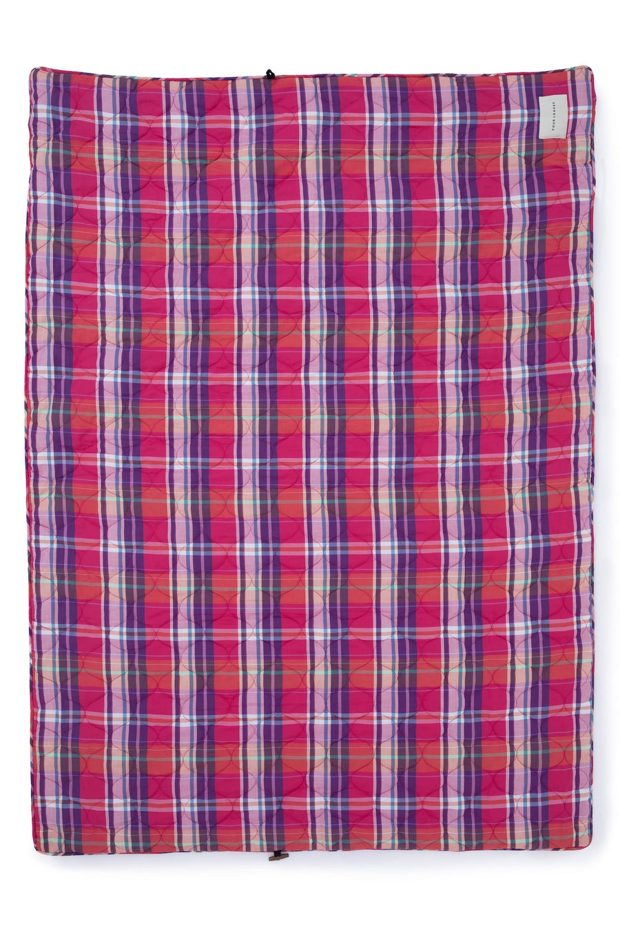 Quilted checked throw - Four Leaves