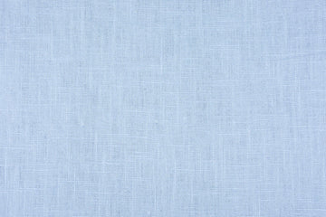 Light blue linen melange duvet cover set (light blue with white leaves) - Four Leaves